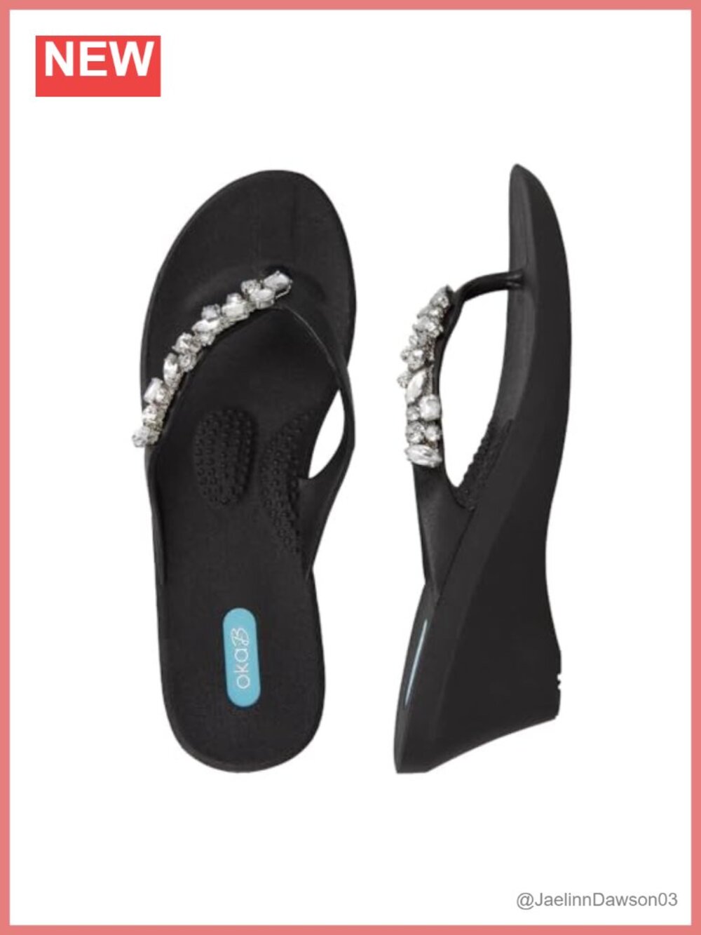Women's Wedge Heel Flip Flop Sandals with Arch Support Slip-Resistant